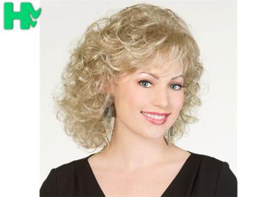 30CM Short Wave Party Synthetic Hair Wigs Blond Cosplay Hair Wigs