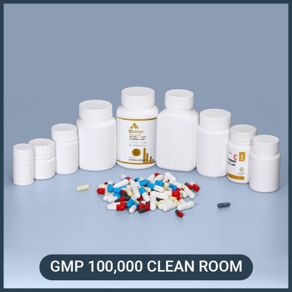 170ml Square Canister for Medical Pills HDPE Material Thicken Plastic Screen Printing