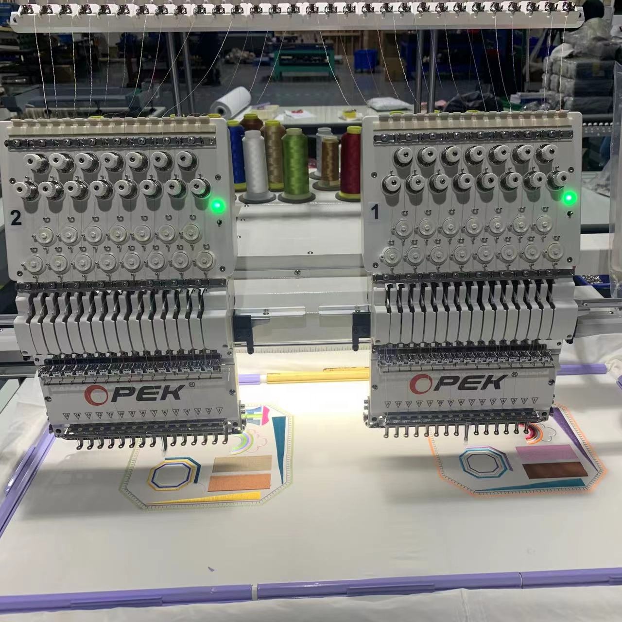 2 Heads Flat Computerized Embroidery Machine for Garment Durable and Long-lasting