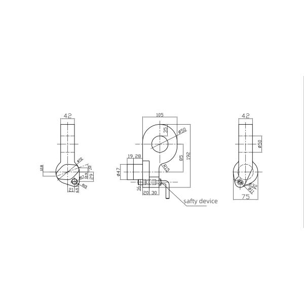 Customizable ISO Standard Heavy Duty Ring Type Shipping Container Lock Head Lifting Lug Lifting Hoist Ring