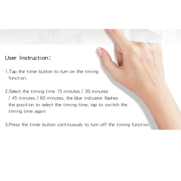 White JSK 20 Depression Seasonal Affective Disorder Sad Lamp Light Therapy Lamp 10000 Lux FCC CE ROHS Certification