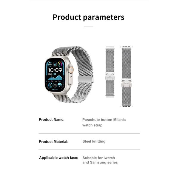 Soft, Skin-friendly Stainless Steel Watch Band