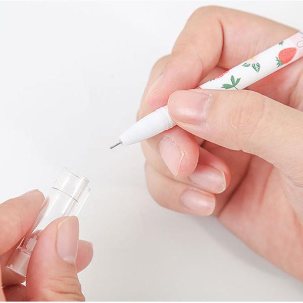 12pcs/box Cute Fruit Gel Pen Set for Student Writing 0.5mm Writing Width Novelty Design