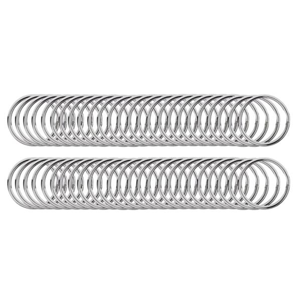 Alloy Stainless Steel Heavy Duty Split Key Rings ODM Hardness Non Toxic