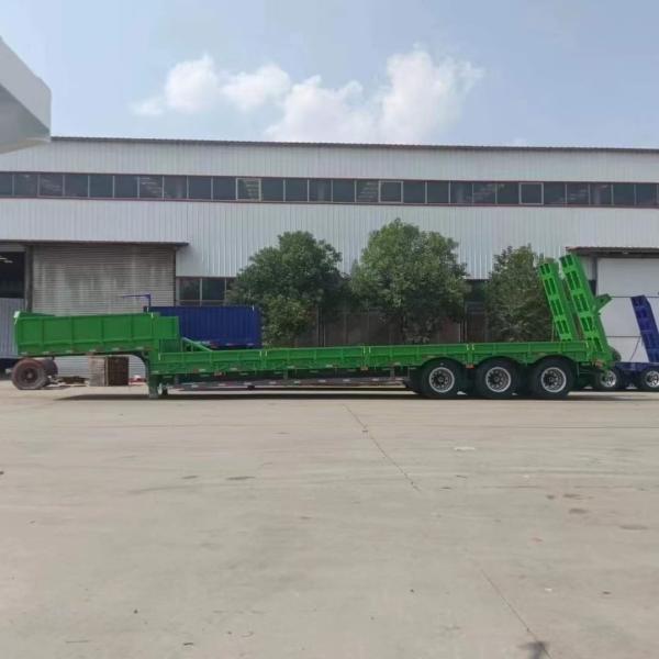 5 Axle 10 Axle Heavy Duty Gooseneck Low Loader Lowbed Lowboy Low Bed Truck Semi Trailers 120 Ton 150 Tons