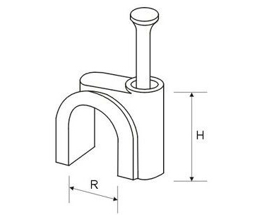 Plastic Wall Round Electrical Wiring Accessories Cable Ground Wire Clip Free Samples