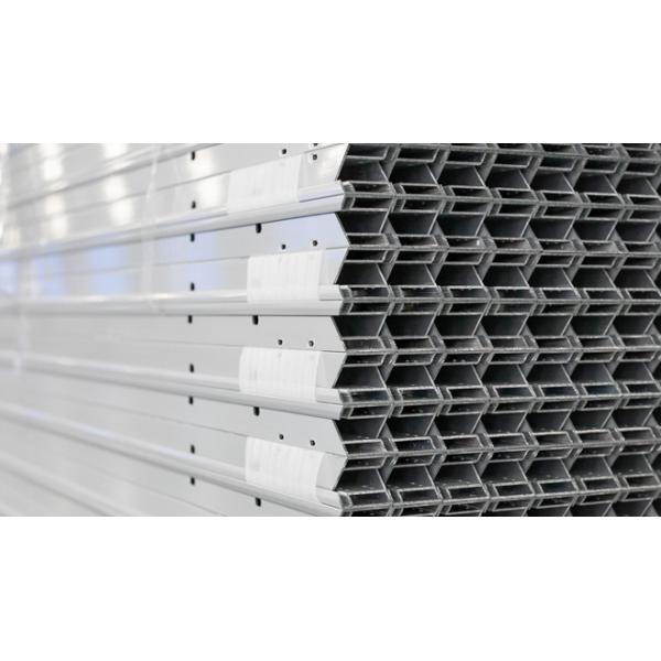 6063 Silver Aluminum Solar Frame Extrusion Profiles 10.0mm Custom