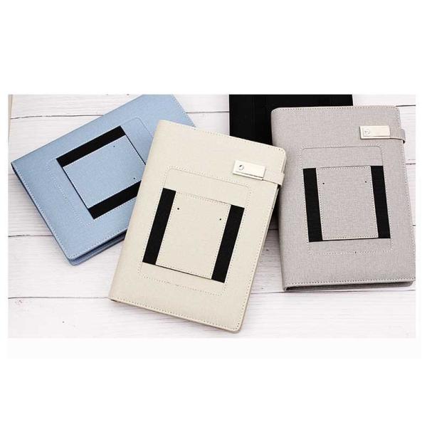 Organisateur en cuir Corporate Gift Wireless de carnet d'unité centrale