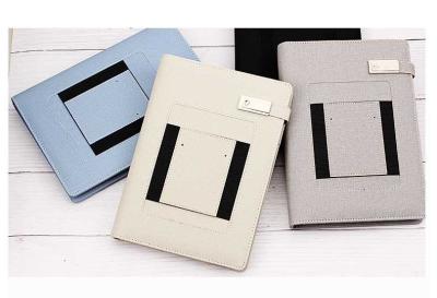 Organizador de couro Corporate Gift Wireless do caderno do plutônio que carrega para o negócio