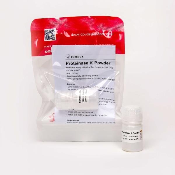 Pó diagnóstico PK N9016 100mg da protease K da categoria da biologia molecular dos produtos de GDSBio in vitro