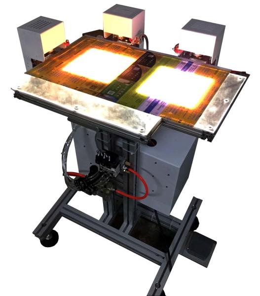 Manua RFID Inlay Sheet Collator And Bonder With Temperature Control System