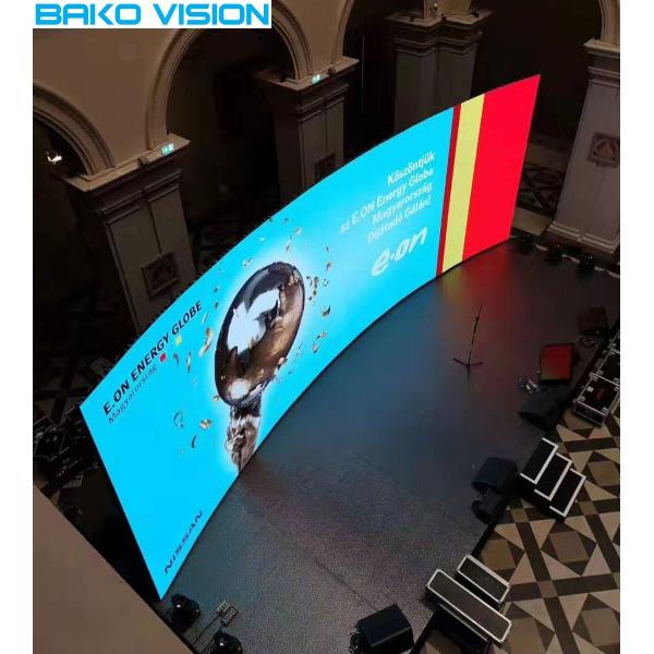 Curved Rental Stage LED Video Display P3.91 High Refresh Rate For Perfomance Exhibition