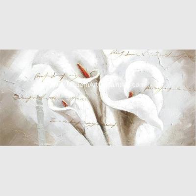 Arte floral 24in x 48in da parede da lona do sumário grande para a decoração interior da casa
