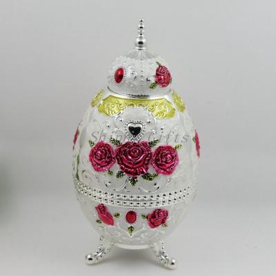 Shinny Gifts Color Drawing Toothpick Holder Automatic Zinc Alloy Toothpick Dispenser Box