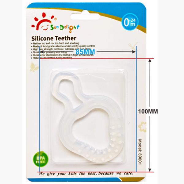 Не токсическое качество еды 120℃ силикон Teether младенца 3 месяцев