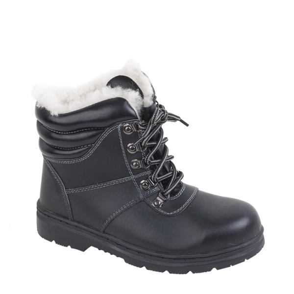 Sapatos industriales de seguridad de revestimiento caliente de cuero de búfalo con suela resistente al deslizamiento UF-156