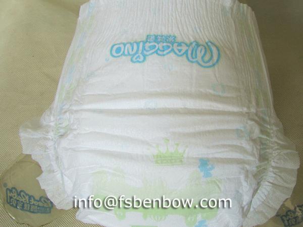 B Grade Diaper Velcro Diaper Baby Care Product Benbow Softest Baby Diaper