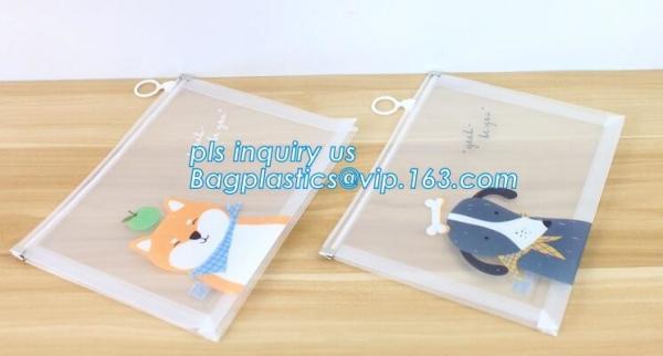 PVC slider promotional packaging bag, pe zipper bag/zipper document bag/zipper file folder bag,Mesh Bag File Document Ba
