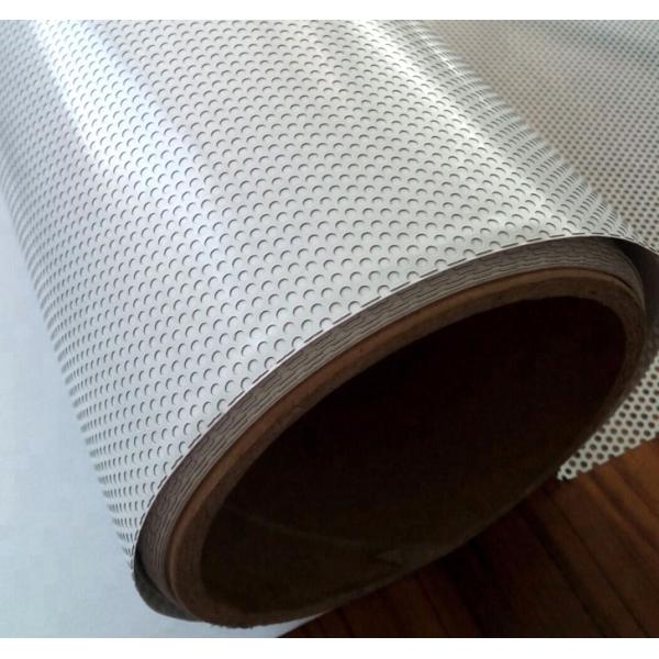 One Way Perforated Vinyl Window Film , Outdoor Advertising One Side View Glass Film