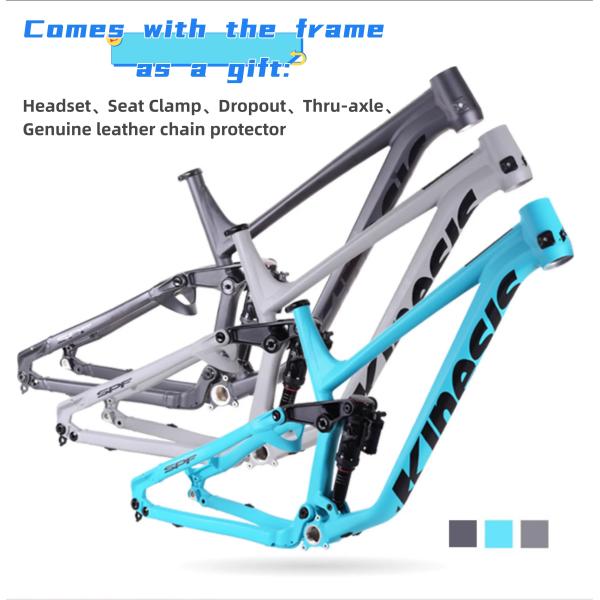 Kinesis TUM616 27.5+ 29er Алюминиевая полная подвеска Enduro Off-Road Soft Tail Рама горного велосипеда