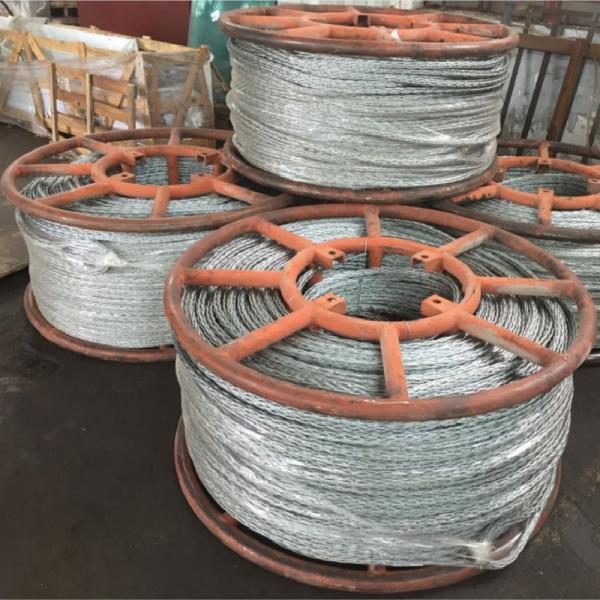 Hexagon 12 Strands Galvanized Anti Twisting Steel Wire Rope Pilot Rope