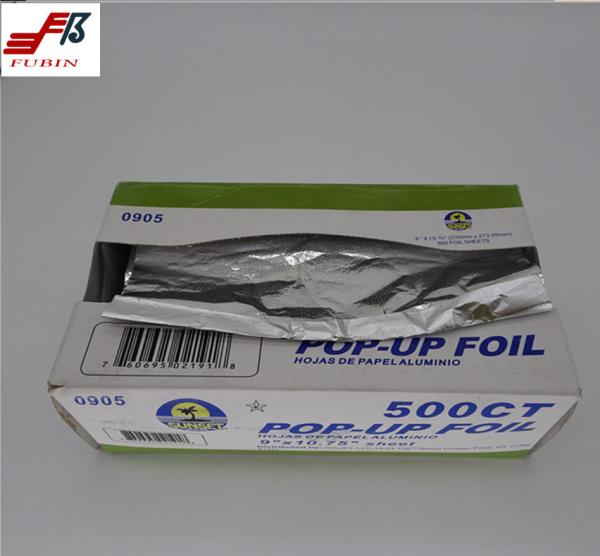 Silver Kitchen Pop Up Aluminium Foil Sheets Double Side Hairdressing Chocolate Wrapping