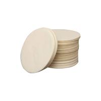 O círculo desdobrado Brown branco circunda o papel de filtros do café para cafeteiras