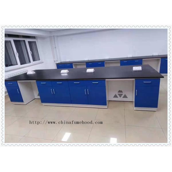 Wear - Resistant Chemical Laboratory Furniture With Cabinets Off - White Color