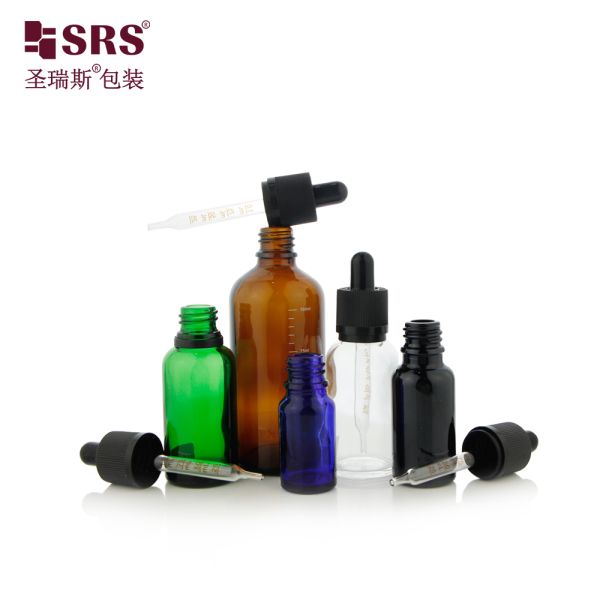 Hot Selling Glass Dropper Bottle for Skincare Essential Oil with Press Screw Tamper Evident