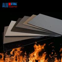 Le panneau composé en aluminium noir ignifuge 4x8 d'A2 Acm couvre le mur extérieur 6000mm