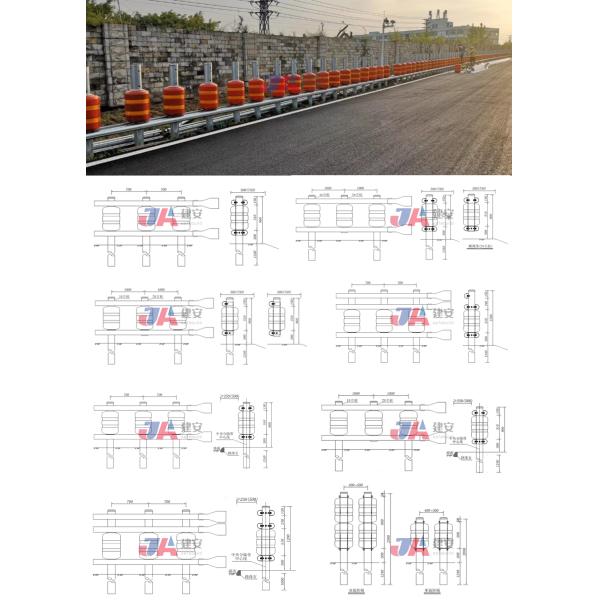 ПУ пенообразовательная/EVA автомагистраль используется для безопасности дорожного движения роликовый барьер Rolling Guardrail Road Traffic Safe