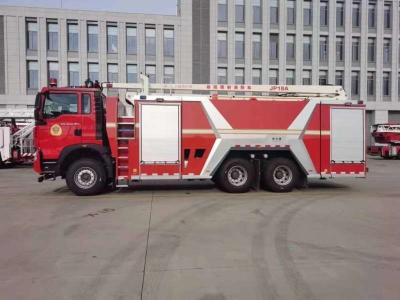JP18 30250KG HOWO Water Tower Fire Truck Sinotruk 10000L Fire Department Truck