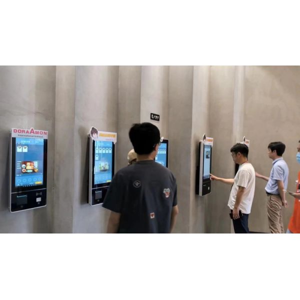 POS Kiosk All-in-one System with Capacitive Touch Screen 80mm Thermal Printer and NFC Card Reader for Self-service Checkout