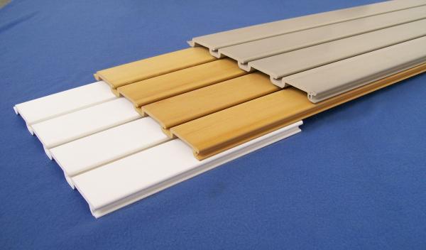 Flexible Interior PVC Slatwall Panels For Storage Room Laundry Basement
