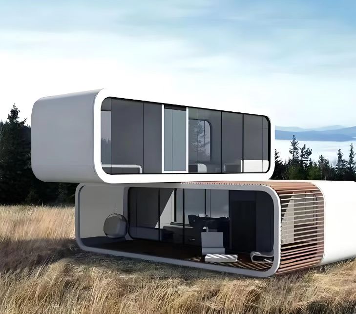 Luxury Modern Apple Cabin Small Prefabricated Home Apple Cabin for Outdoor Living