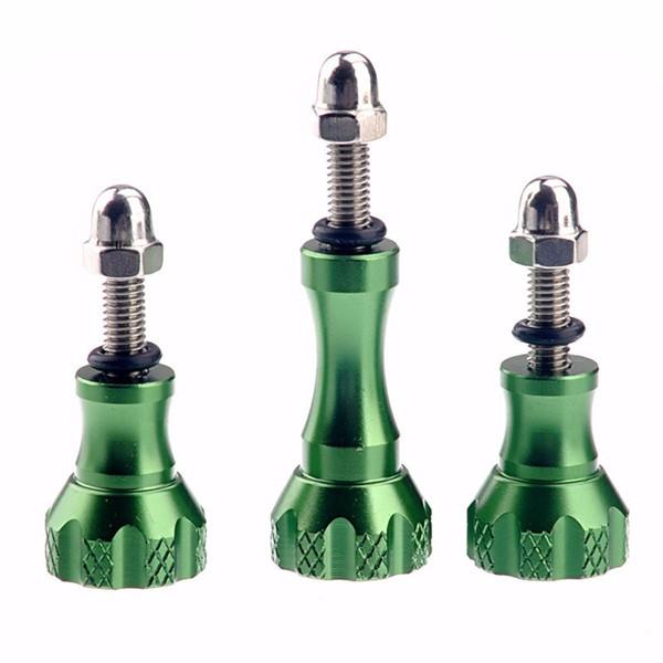 Aluminum 1 Long And 2 Short Thumb Knob Bolt Nut Screw For GoPro Hero 4 3+ Xiaomi yi 4K SJCAM Camera