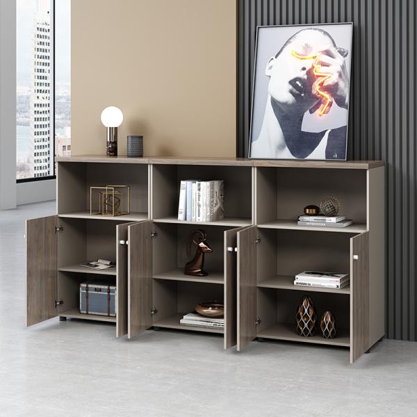 E1 Меламин Офисные шкафы для архивов Офисные шкафы для хранения с дверями и полками