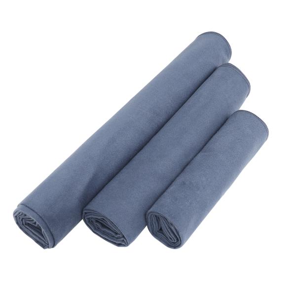 Голубое быстрое сухое вышитое полотенце спортзала Microfiber с сумкой