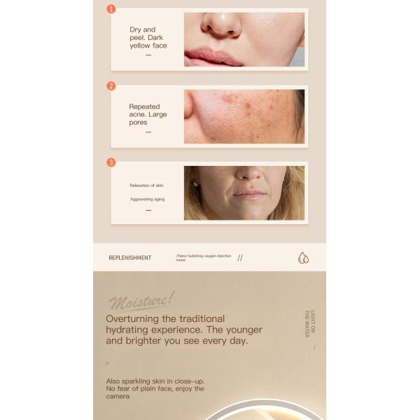 Распыленная CE кожа аппаратуры впрыски кислорода Handheld дружелюбная