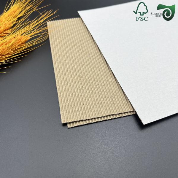 FSC 1.5mm Corrugated Cardboard Sheets For Consumer Packaging 70cm 100cm E F Flute