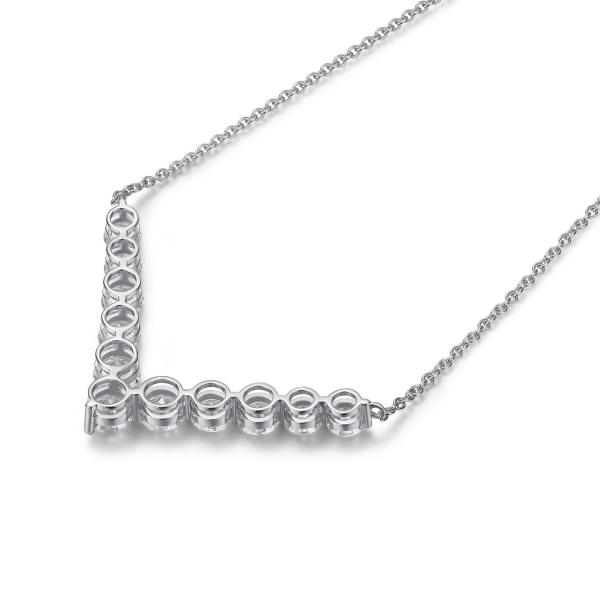 18-каровый золотой моссанитовый бриллиантовый ожерелье для подарков