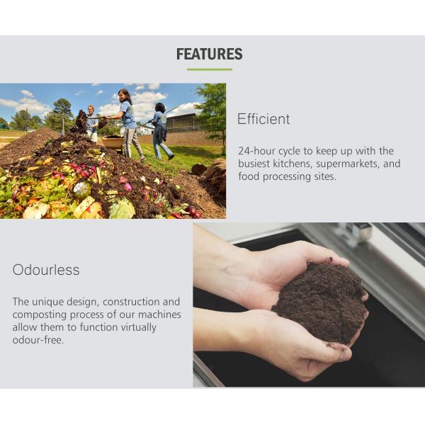 Eco Friendly Organic Food Waste Management Equipment TOGO Automatic