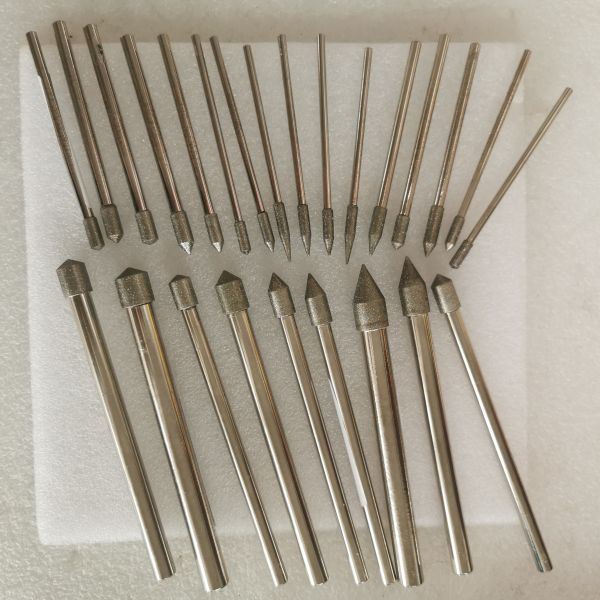 Custom-Made 5*4*10*80mm  30°-120° D126 Electroplated Grinding Bits For Cemented Carbide