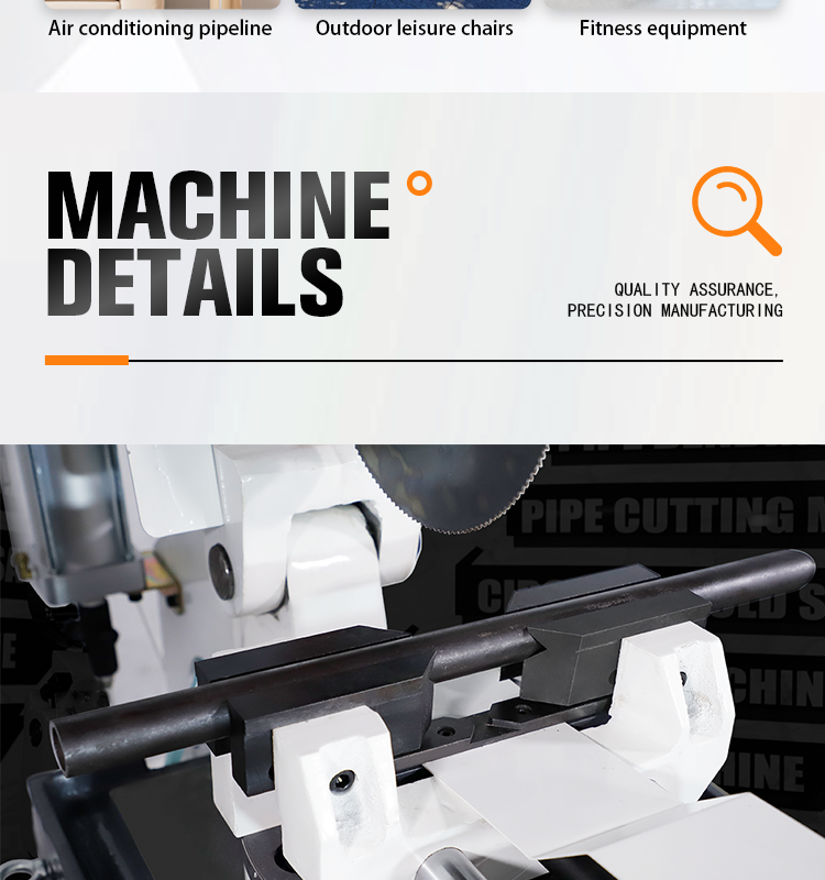 325B Semi Automatic Pipe Cutting Machine Pneumatic Circular Saw Cutter Metal Pipe Cutter