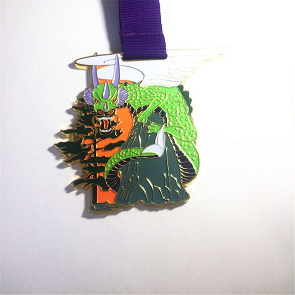 City Road Run Zinc Alloy Painted Marathon Medal,Fit for marathon, fun run, charity & sport events