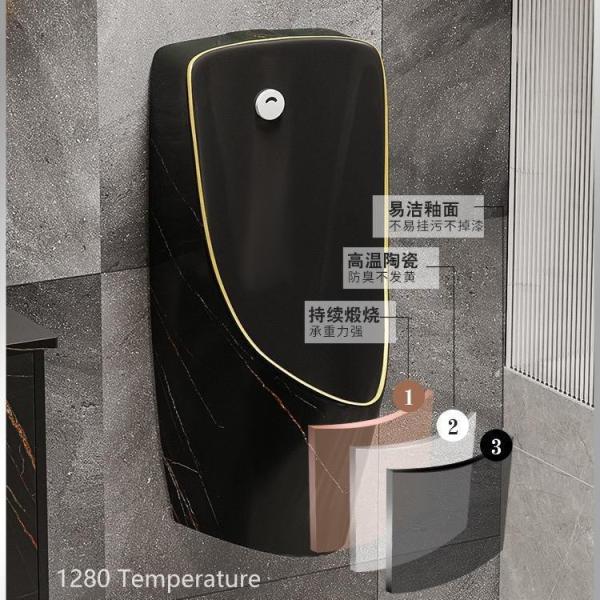 Коммерчески цвет черного золота мрамора писсуара общественного туалета Bathroom