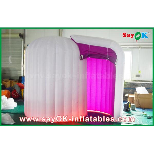 Tienda inflable del iglú de la foto del estudio de la bóveda púrpura inflable del color, Photobooth inflable 3mLx2mWx2.3mH