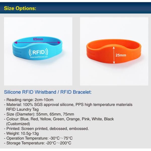 Silicone Custom Rfid Chip Pvc Nfc Adjustable Waterproof Shakeproof Silicone Wristbands Hotel Bracelet With Qr Code