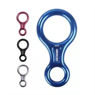 Traje de resgate de alta altura com arnês, figura 8 Descendo, corda de escalada, carabiner