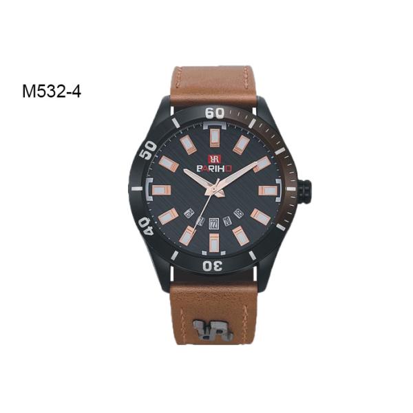BARIHO Water Proof Men's Quartz Watch Cheap High Quality Fashion Leather Band  M523